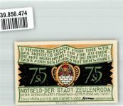 07937 O6570 Zeulenroda 1921 Notgeldschein 75 Pfennig Wassernot