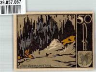 07318 O6800 Saalfeld , Saale 1921 Notgeldschein Gutschein über 50 Pfennig Feengrotten