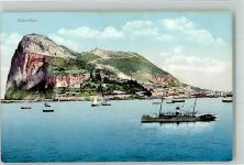 Gibraltar - Dampfschiff Photochromiekarte Nr. 13325