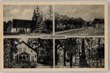 19309 O2801 Lanz b Lenzen, Elbe - Dorfstrasse Jahn Geburtshaus Kirche