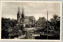 77833 W7583 Ottersweier Foto AK Kirche Pfarrhaus