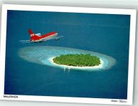 Tristar L 1011-500 über Ihuru Malediven LTU Foto AK