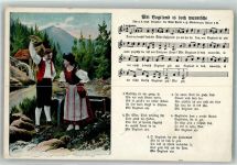 Tracht Vogtland Liederkarte Frau Mühle