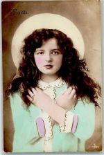 Glaube, Liebe, Hoffnung Serie : Faith 1158/3 Verlag AL Aristophot Co London Foto Poesie Fotomontage AK