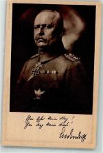 Chef der obersten Heeresleitung Erich Ludendorff in Uniform mit Orden Eisernes Kreuz Rotophot WK I Ludendorff