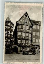 97877 W6980 Wertheim a Main Gebrauchsspuren Alte Häuser