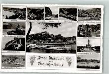 W5400 Koblenz am Rhein Marksburg Schloss Stolzenfels Nationaldenkmal Deutsches Eck Rheinschiff
