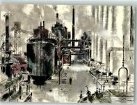 Kokerei Aral Fabrik Künstlerkarte