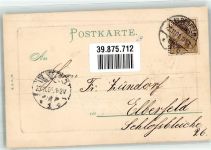 Kornblumen Glückwunsch 1901 Prägedruck