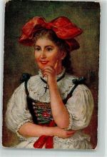 Frau T.S.N. Serie 1194 Trachten Elsass Künstlerkarte