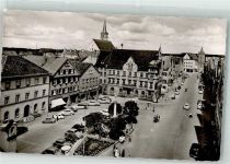 87719 W8948 Mindelheim - Marienplatz Rathaus VW Käfer Oldtimer Motorrad Telefonzelle