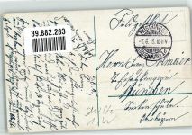 Durchbruch einer Hochsee-Torpedoboots-Division Feldpost Rüstringen Marine WK I 1915 Künstlerkarte