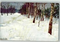 Winter Birken Winkler u. Vogt 5626 Mailick, A. 1907 Gebrauchsspuren