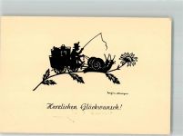 Nr. 242 Kutsche wird von Schnecken gezogen Allmayer, J.