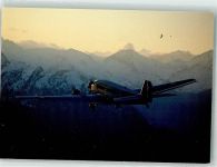 Fliegeraufnahme einer Junkers Ju 52 Flugzeug vor 1945 Foto AK