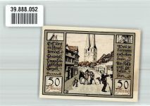 06484 O4300 Quedlinburg 1922 Notgeldschein 50 Pfennig Jubiläums-Gutschein