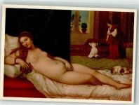 sign. Tiziano Frauen Hund Künstler (Erotik) Künstlerkarte