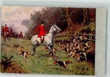 Jäger Jagdhunde Pferde M.Munk Nr.218 Jagd Künstlerkarte
