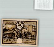 98714 O6316 Stützerbach Notgeldschein 20 Pfennig Alte Thür. Glashütte