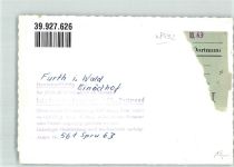 94481 W8351 Furth i Wald FOTO KEINE AK Einödhof Ort handschriftlich Foto Original aus Archiv eines Ansichtskartenverlags