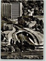 10115 W1000 Halensee 1960 Foto AK Schnellstraßen-Einfahrt