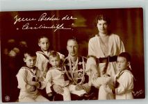Familienbild Zum Besten der Cecilienhilfe Adel Kronprinzessin Cecilie Foto AK