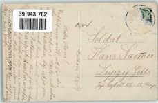 01619 O8401 Zeithain 1909 Gebrauchsspuren Uniform Gruppenfoto Ort handschriftlich