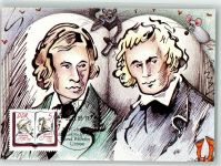 200. Geburtstag Gebrüder Jacob und Wilhelm Grimm 26.11.1985 Märchen Maximum AK
