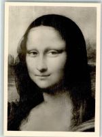 sign. Da Vinci Leonardo Mona Lisa Louvre Verlag A. Egger Nr. 64 Prominente Künstlerkarte