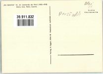 sign. Da Vinci Leonardo Mona Lisa Louvre Verlag A. Egger Nr. 64 Prominente Künstlerkarte