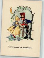 sign. Lauterborn Liesel P.M.B. Nr. 70/14 Kinder in Uniform Künstlerkarte