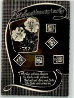 Nelken Spruch Amag Nr.9027-12 Briefmarkensprache Foto AK