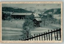 87534 W8974 Oberstaufen 1929 Foto AK Schloss Stauffen Winter