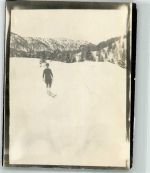 Skifahren ohne Stöcker Ski Privatfoto KEINE AK