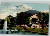 76332 W7506 Bad Herrenalb 1911 Gebrauchsspuren Schwanensee