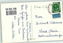 Fahrgastschiff MS Ravensburg vor Schweizer Alpenpanorama Notopfermarke Bodenseeschiff Foto AK