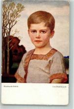 Knabenbildnis G. Hirth`s Verlag Jugend-Postkarte Zumbusch, L. von Künstlerkarte