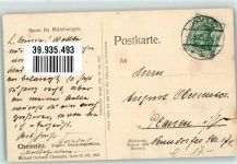 09111 O9000 Chemnitz , Sachs 1908 - Kaiserliche Oberpostdirektion