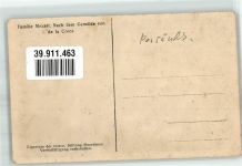 sign. Croce de la Familie Mozart, W. A. Künstlerkarte