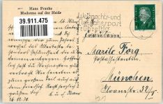 sign. Franke Hans Madonna auf der Heide Heilige Künstlerkarte
