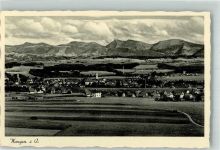 88239 W7988 Wangen im Allgäu - Panorama des Ortes mit Kirche St. Martin