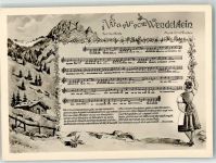83727 W8163 Bayrischzell Lieder AK Wendelstein