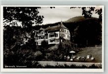 76332 W7506 Bad Herrenalb Gebrauchsspuren Pension Waldheim FOTO AK