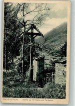 5640 Bad Gastein Foto AK Wegkreuz St. Nikolaus Friedhof
