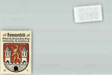 Sommerfeld Lubsko Vignette Wappenmarke Kaffee Hag Nr. 266