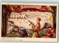 Humor Schießsalon Soldat Baumgarten, Fritz Künstlerkarte