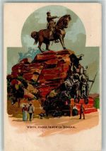 Woerth Wörth an der Sauer Kaiser Friedrich Denkmal Kriegerdenkmal Lithographie