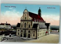 84503 W8262 Altötting 1930 Foto AK Basilika St. Anna