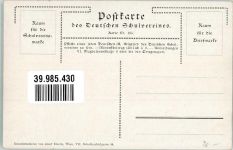 sign. Walther, Frank Dichter blickt in die Ferne Deutscher Schulverein Nr. 105 Schulverein Künstlerkarte