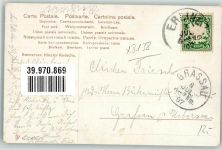 Andechs Kloster 1907 Künstlerkarte Benediktinerkloster über dunklen Wäldern